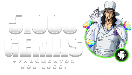 Imagem da oferta 💎5000 Diamantes | 1600 Frags | Rob Lucci (Chapéu Branco) 🔥 | CONTA ANDROID