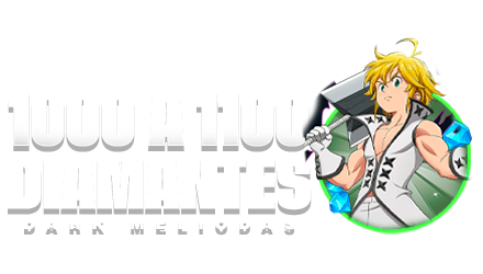 Imagem da oferta 💎 1000–1100 Diamantes + 5–15 UR Aleatórios Nível Máximo + 15–20 Cupons SSR + ✨ UR Dark Meliodas