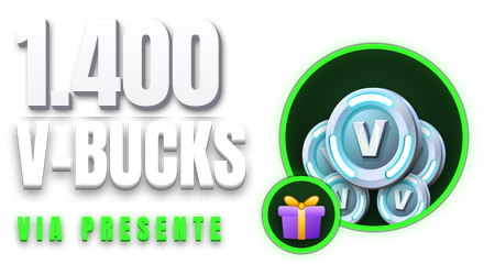 Imagem da oferta 1.400 V-Bucks via Presente 🎁 Skin ou outro item da sua loja | Fortnite