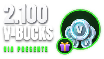 Imagem da oferta 2.100 V-Bucks via Presente 🎁 Pacotão ou outro item da sua loja | Fortnite