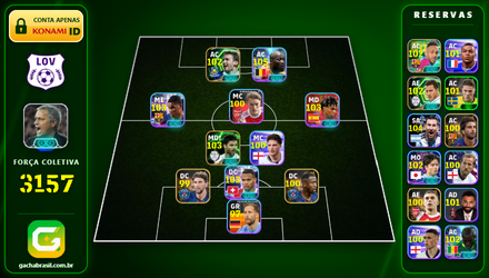 Imagem da oferta [FORÇA: 3157] LUKAKU 105 + MESSI 104 + YAMAL 103 + ALONSO 103 - CONTA EFOOTBALL MOBILE