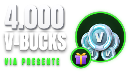 Imagem da oferta 4.000 V-Bucks via Presente 🎁 | Fortnite