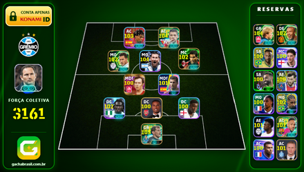 Imagem da oferta [FORÇA: 3161] CASILLAS 105 + MESSI 104 + SCHMEICHEL 104 + SUAREZ 104 - CONTA EFOOTBALL MOBILE