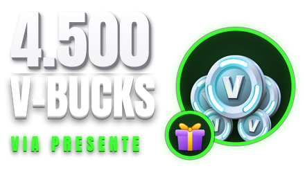 Imagem da oferta 4.500 V-Bucks via Presente 🎁 | Fortnite