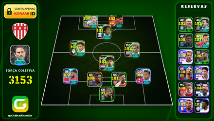 Imagem da oferta [FORÇA: 3153] BERGKAMP 103 + SUAREZ 104 + RIJKAARD 103 + YAMAL 103 - CONTA EFOOTBALL MOBILE