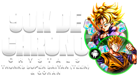 Imagem da oferta [ANDROID] 90.000 Chrono Crystals 💎 | Super Saiyan Trunks (Teen) & Gohan