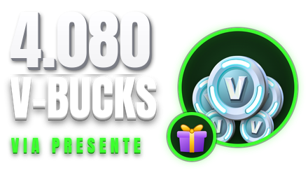 Imagem da oferta 4.080 V-Bucks via Presente 🎁 Pacotão ou outro item da sua loja | Fortnite