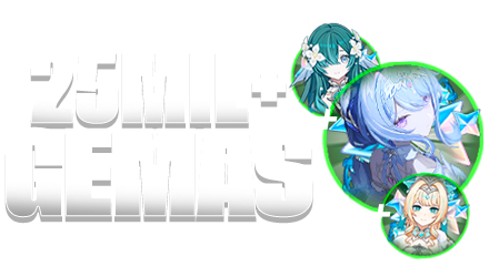 Imagem da oferta Vodyanitsa + Odette + Vesna | 25.000 Gemas Essenciais 💎 | 100+ Destinos  | Conta Genshin Impact (NA)