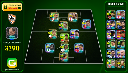 Imagem da oferta [FORÇA: 3190] SHEVCHENKO 107 + KANE 105 + FERDINAND 103  - CONTA EFOOTBALL MOBILE