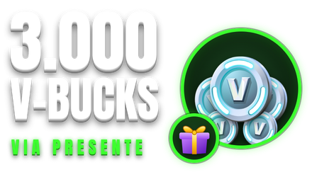 Imagem da oferta 3.000 V-Bucks via Presente 🎁 | Fortnite