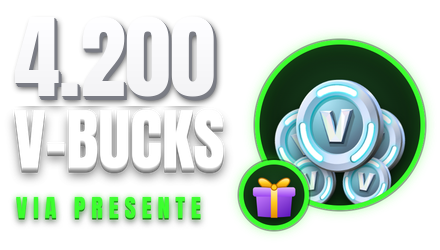 Imagem da oferta 4.200 V-Bucks via Presente 🎁 Pacotão ou outro item da sua loja | Fortnite
