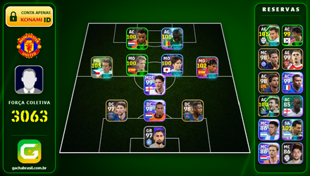 Imagem da oferta [FORÇA: 3063] ROSICKY 105 + YAMAL 102 + JACKSON 101 + HAZARD 101 - CONTA EFOOTBALL MOBILE