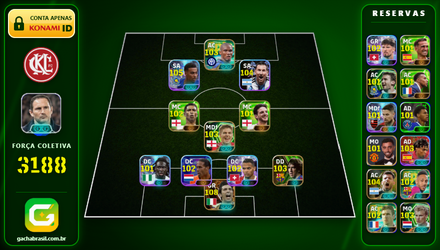 Imagem da oferta [FORÇA: 3188] BUFFON 108 + MESSI 104 + M. ROGERS 105 + ETO'O 103 - CONTA EFOOTBALL MOBILE