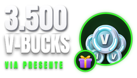 Imagem da oferta 3.500 V-Bucks via Presente 🎁 Pacotão ou outro item da sua loja | Fortnite