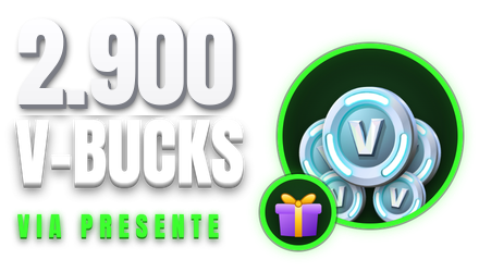 Imagem da oferta 2.900 V-Bucks via Presente 🎁 Pacotão ou outro item da sua loja | Fortnite