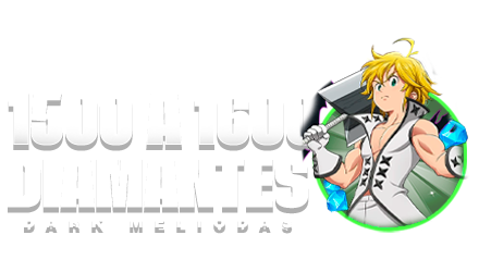 Imagem da oferta 💎 1500–1600 Diamantes + 5–15 UR Aleatórios Nível Máximo + 15–20 Cupons SSR + ✨ UR Dark Meliodas