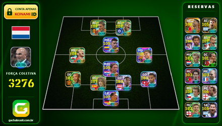 Imagem da oferta [FORÇA: 3276] CR7 108 + BALE 108 + ADRIANO 108 + TOTTI 108 - CONTA EFOOTBALL MOBILE
