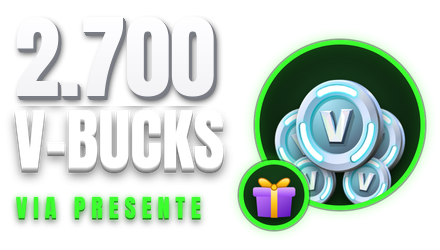 Imagem da oferta 2.700 V-Bucks via Presente 🎁 Pacotão ou outro item da sua loja | Fortnite