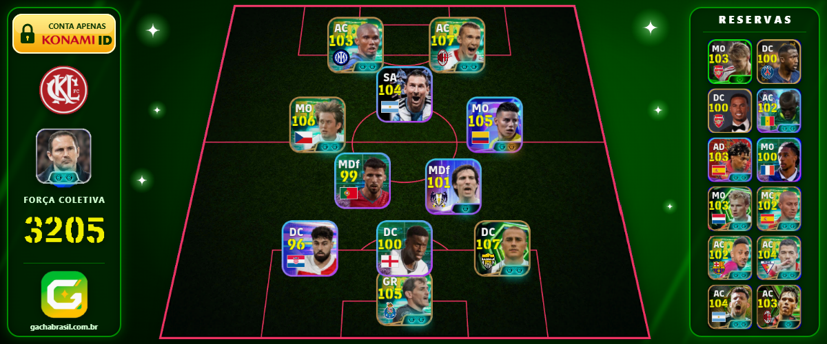 Imagem da oferta [FORÇA: 3205] CANNAVARO 107 + SHEVCHENKO 107 + ROSICKY 106 + CASILLAS 105 - CONTA EFOOTBALL MOBILE