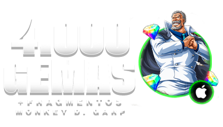 Imagem da oferta  4.900+ Diamantes 💎+ 800 Fragmentos + 60+ Heróis 4⭐ + 👊 Monkey D. Garp Garantido | 