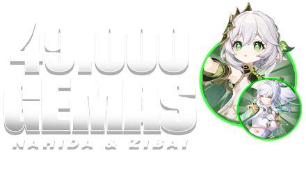 Imagem da oferta 💎 49.000 Gemas Essenciais  | Nahida + Zibai ⭐⭐⭐⭐⭐ | Conta Genshin Impact (NA)